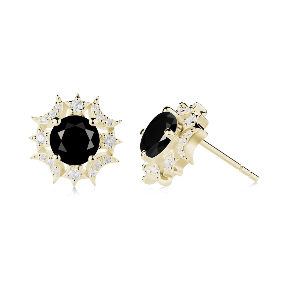 Celestial Star Black Spinel Earrings - Image 9