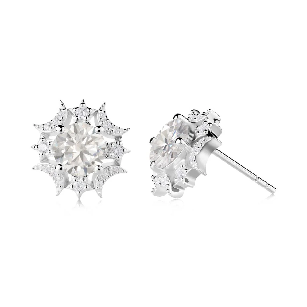 Celestial Star Cubic Zirconia Earrings - Image 5