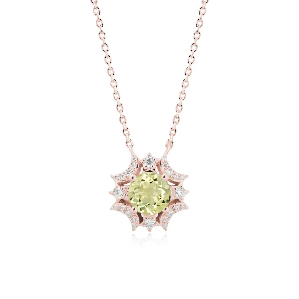 Celestial Star Lemon Quartz Necklace - Image 4