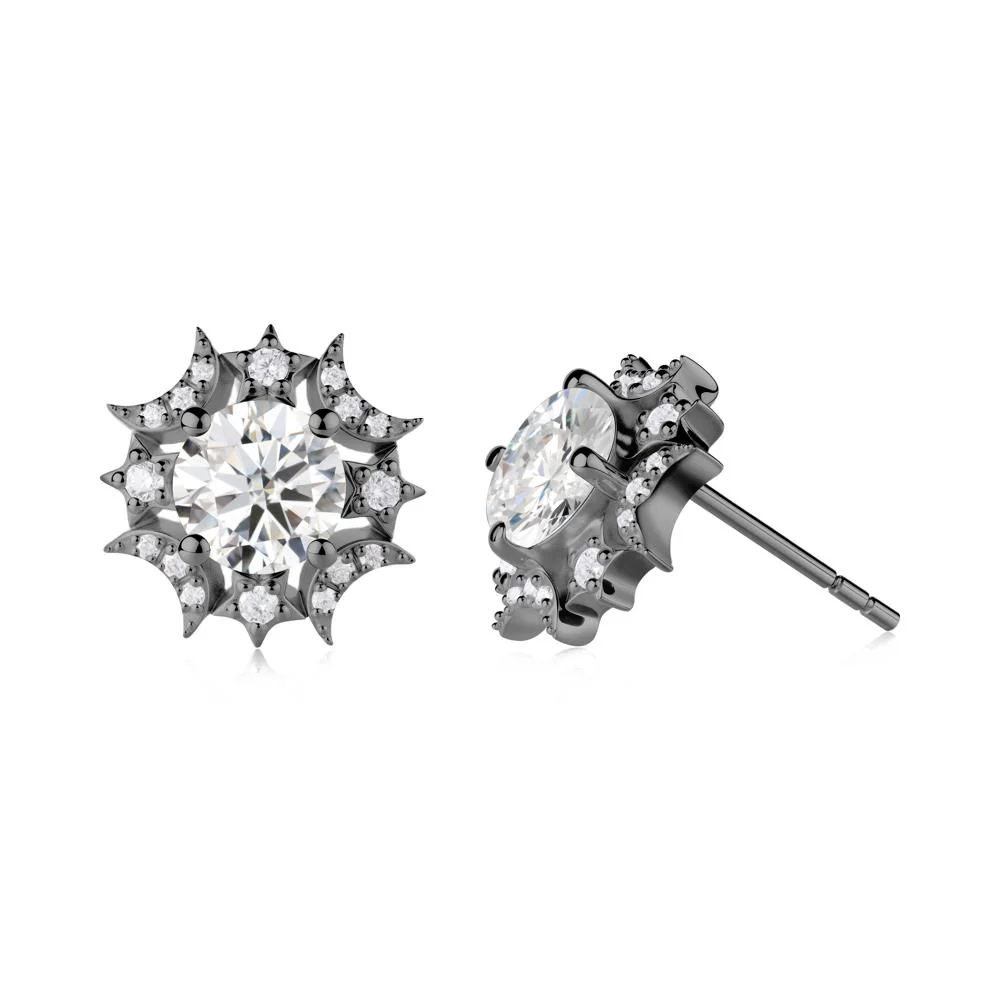Celestial Star Moissanite Earrings
