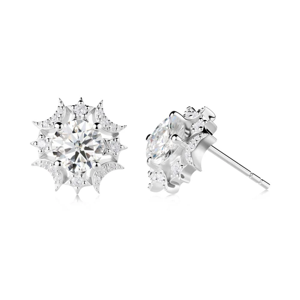 Celestial Star Moissanite Earrings - Image 2