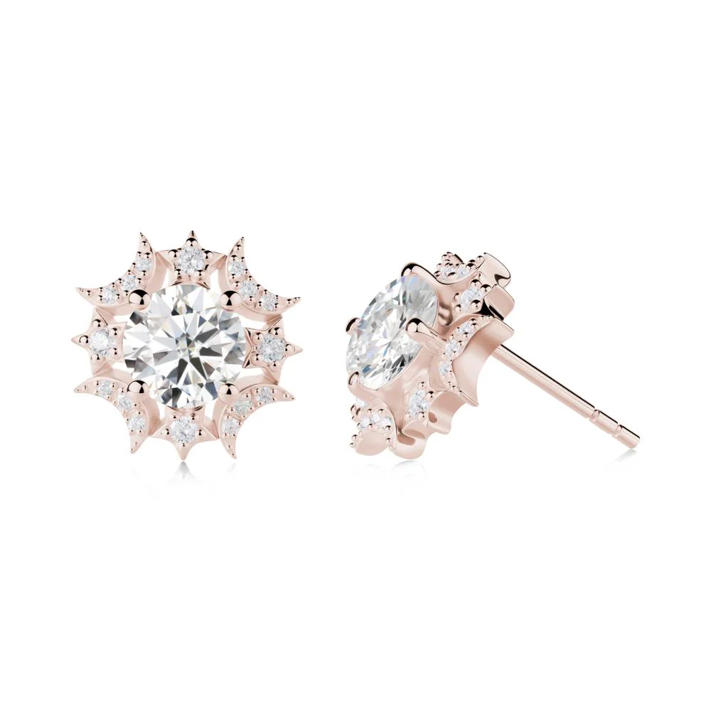 Celestial Star Moissanite Earrings - Image 4