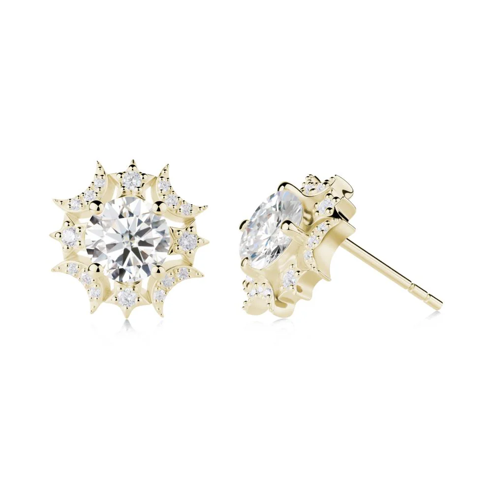 Celestial Star Moissanite Earrings - Image 6