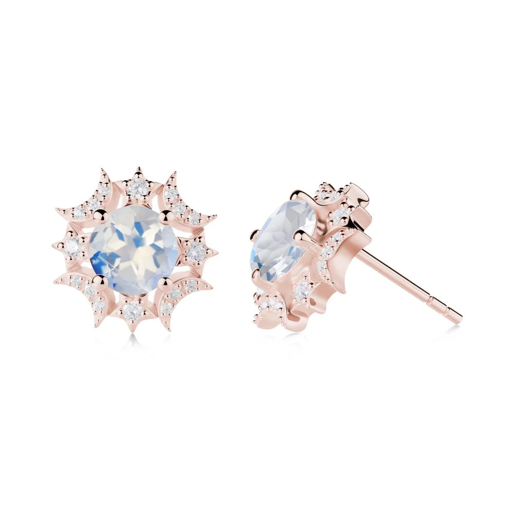 Celestial Star Moonstone Earrings - Image 3