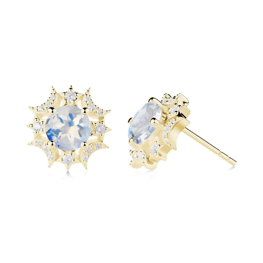 Celestial Star Moonstone Earrings - Image 4