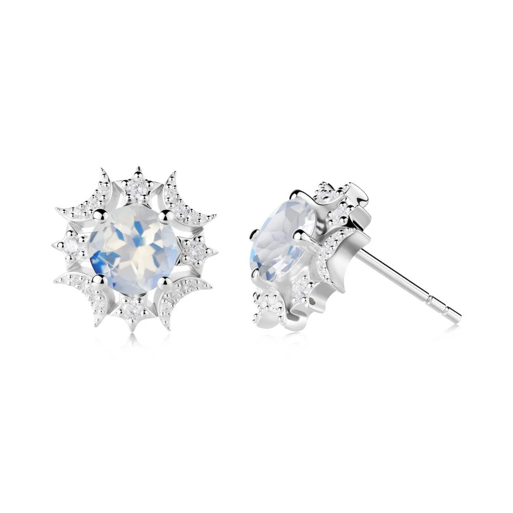 Celestial Star Moonstone Earrings - Image 8