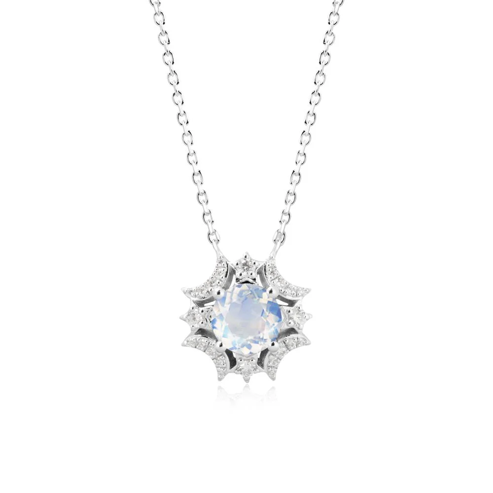Celestial Star Moonstone Necklace - Image 3