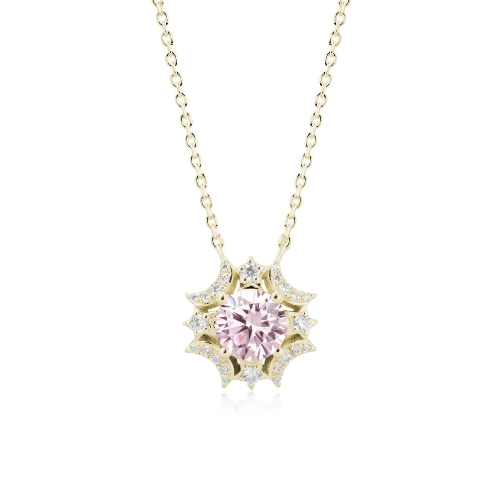 Celestial Star Pink Cubic Zirconia Necklace - Image 3