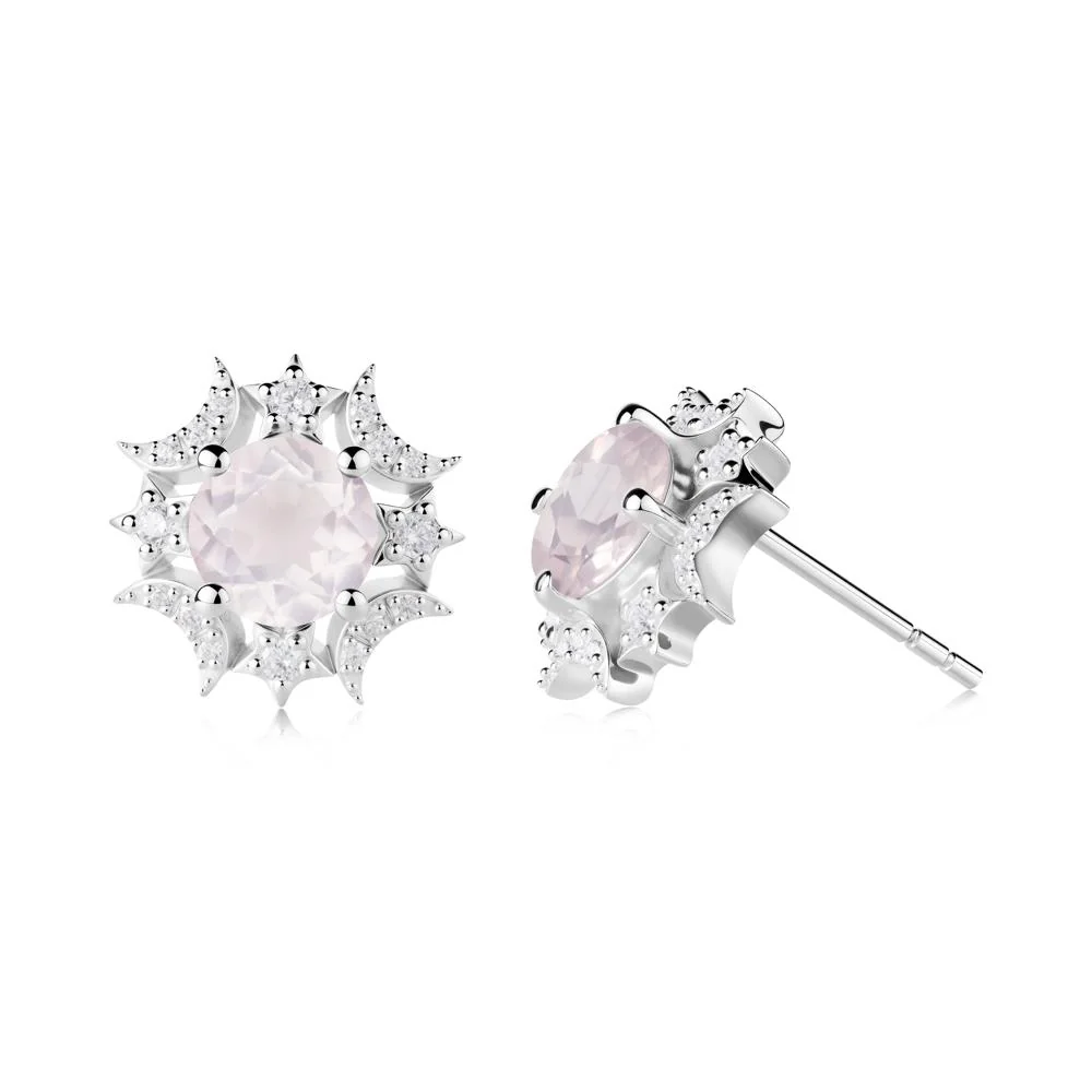 Celestial Star Rose Quartz Earrings - Image 6