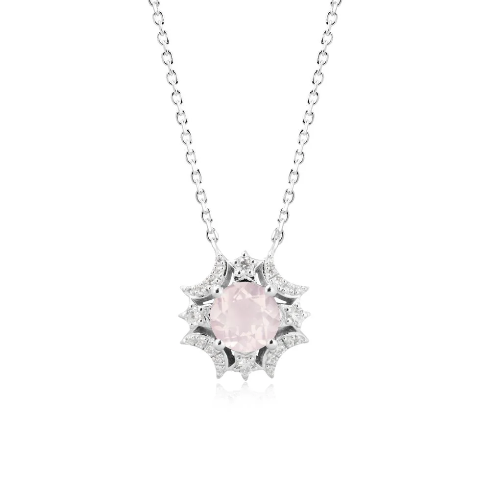 Celestial Star Rose Quartz Necklace - Image 3