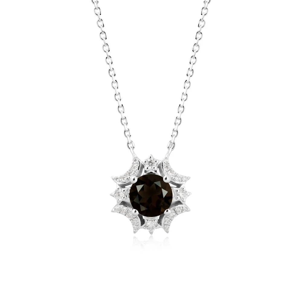 Celestial Star Smoky Quartz Necklace