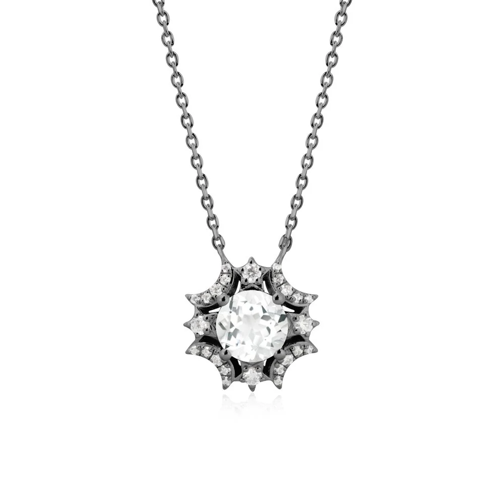 Celestial Star White Topaz Necklace