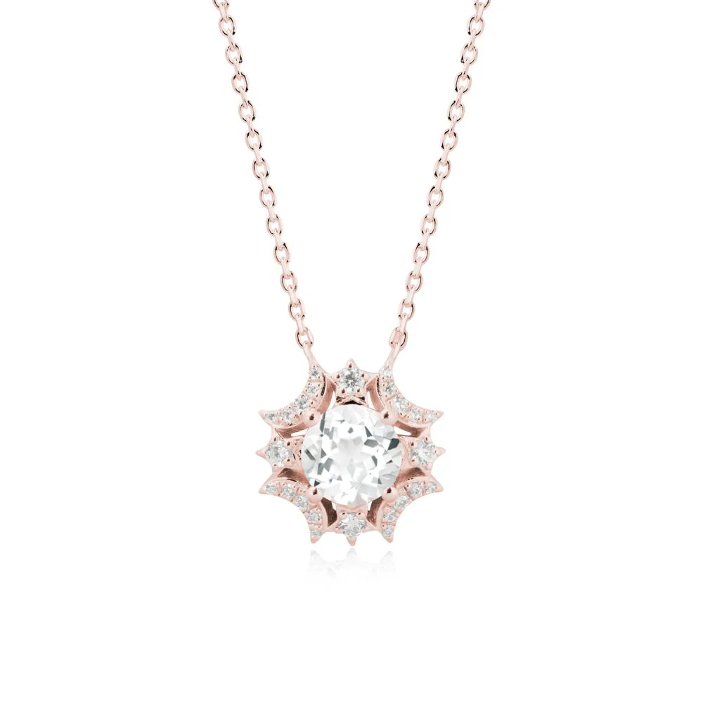 Celestial Star White Topaz Necklace - Image 5