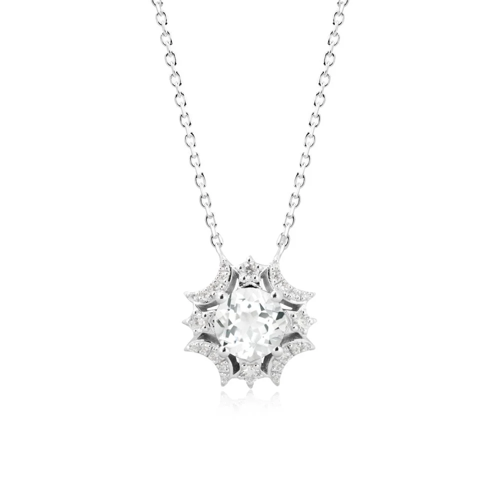 Celestial Star White Topaz Necklace - Image 6