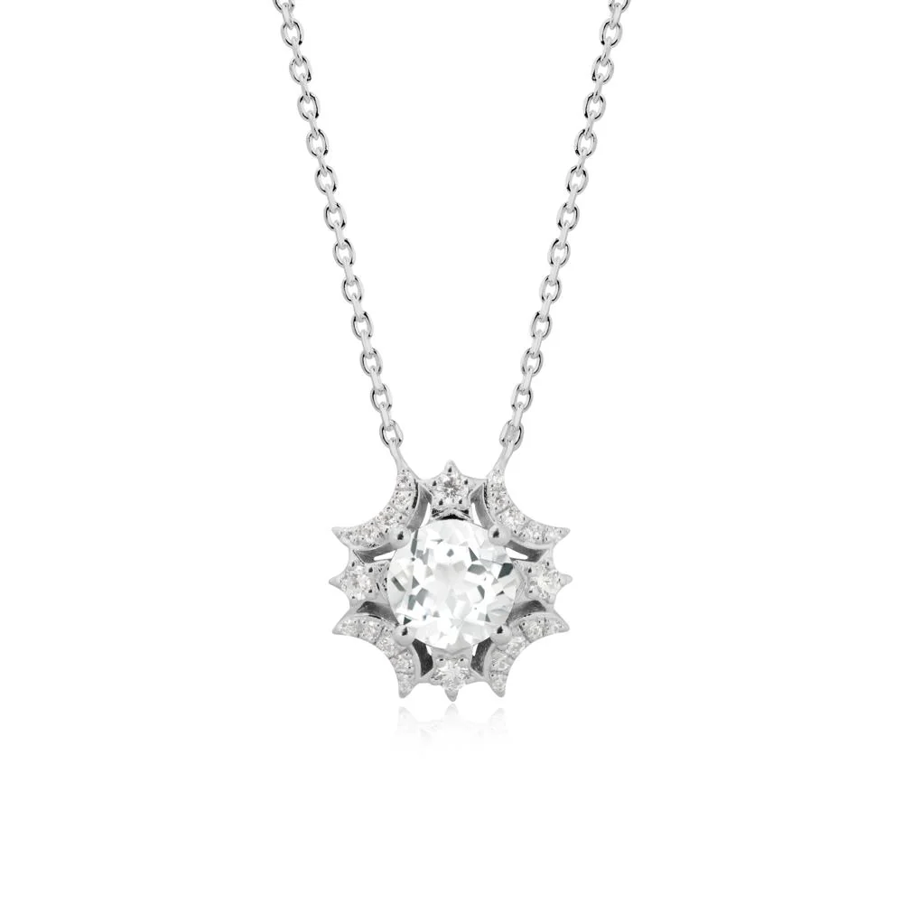 Celestial Star White Topaz Necklace - Image 8