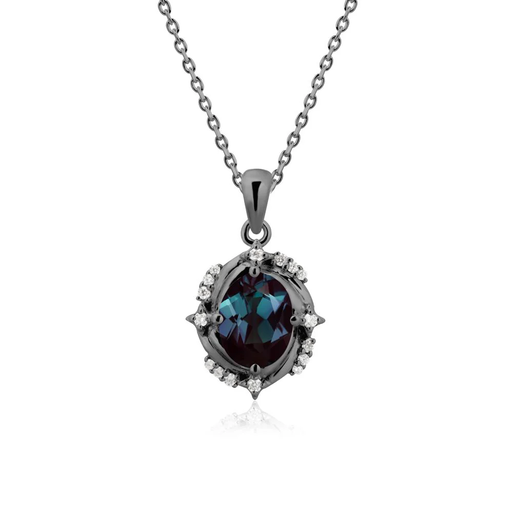 Celestial Style Oval Alexandrite Necklace - Image 8