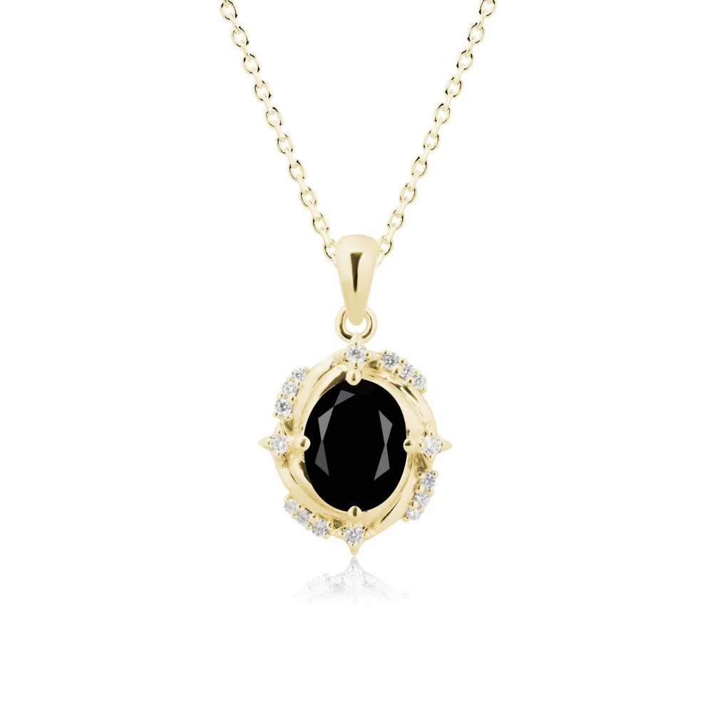 Celestial Style Oval Black Spinel Necklace - Image 6