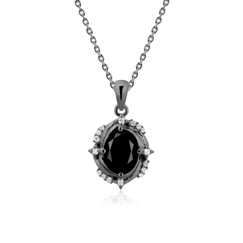 Celestial Style Oval Black Spinel Necklace - Image 7