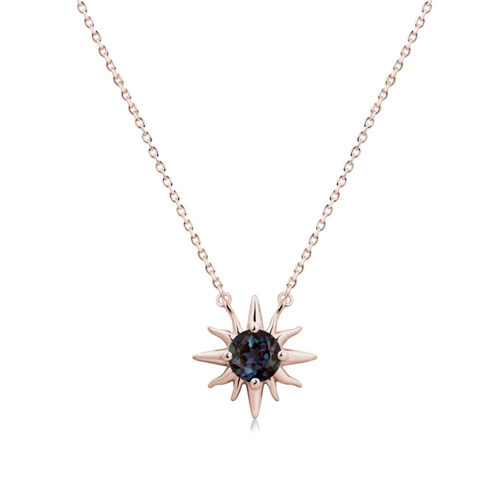 Celestial Sun Alexandrite Necklace