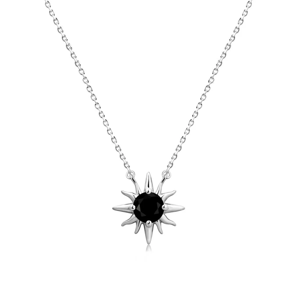 Celestial Sun Black Spinel Necklace - Image 9