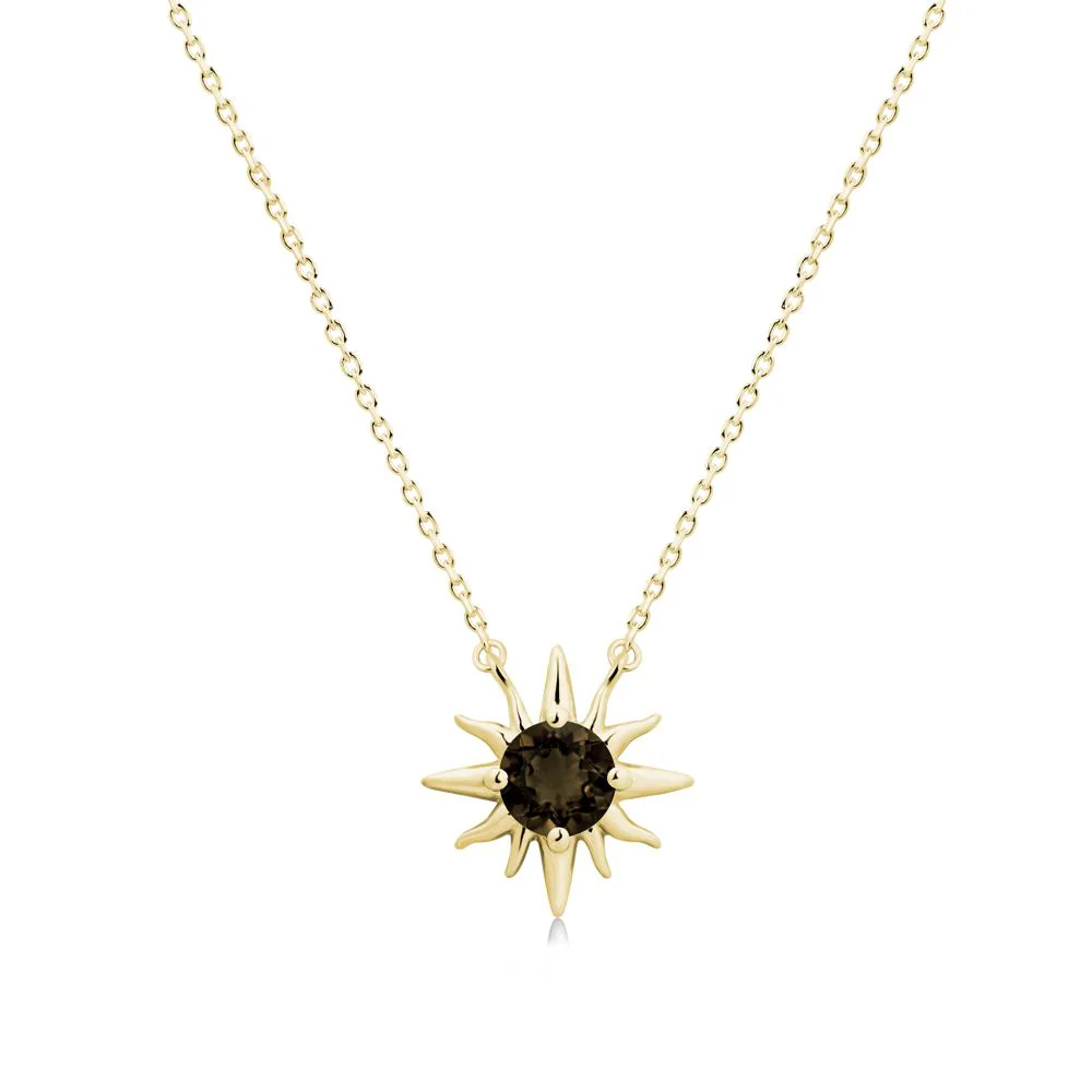 Celestial Sun Smoky Quartz Necklace - Image 7