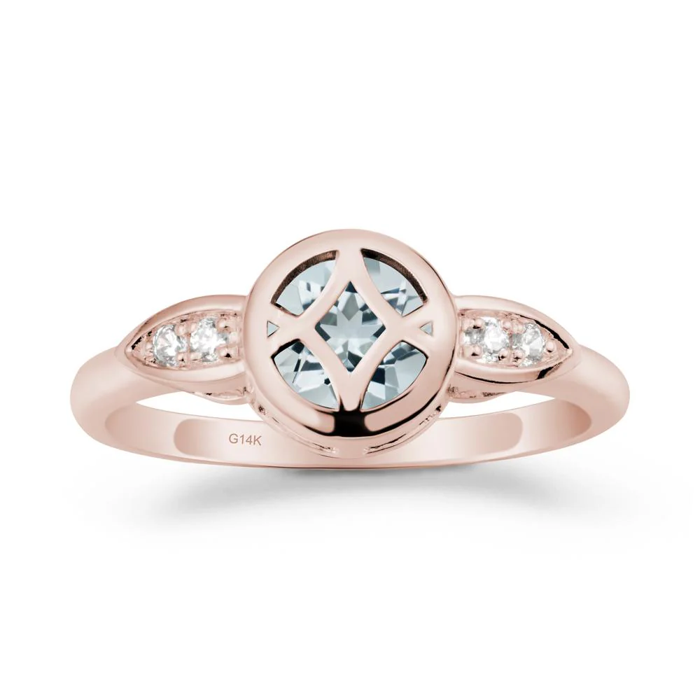 Celtic Knot Aquamarine Engagement Ring - Image 2