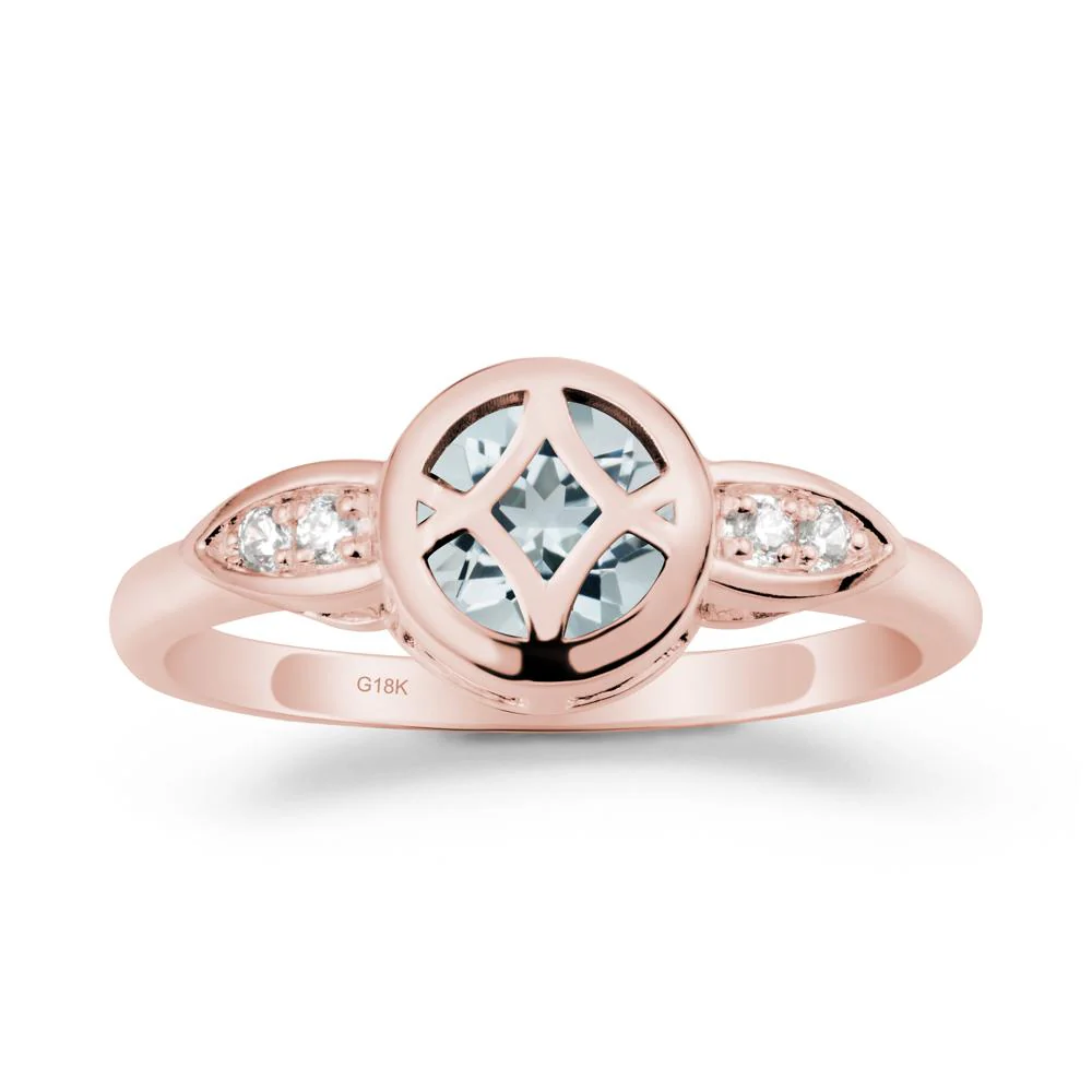 Celtic Knot Aquamarine Engagement Ring - Image 5