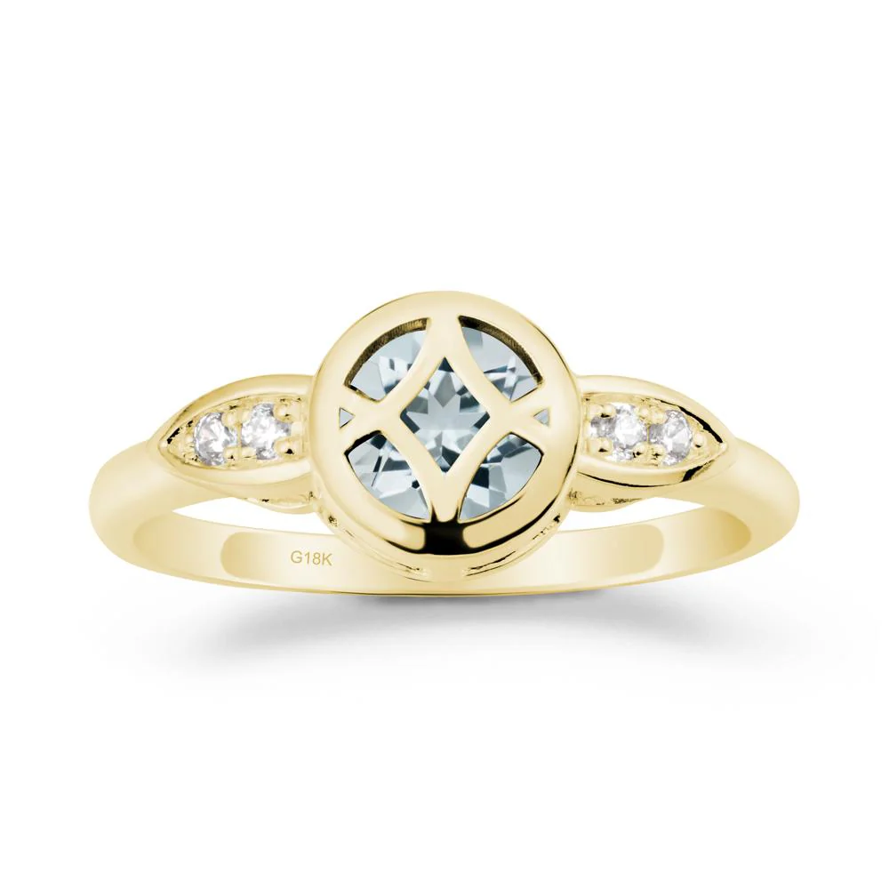 Celtic Knot Aquamarine Engagement Ring - Image 7
