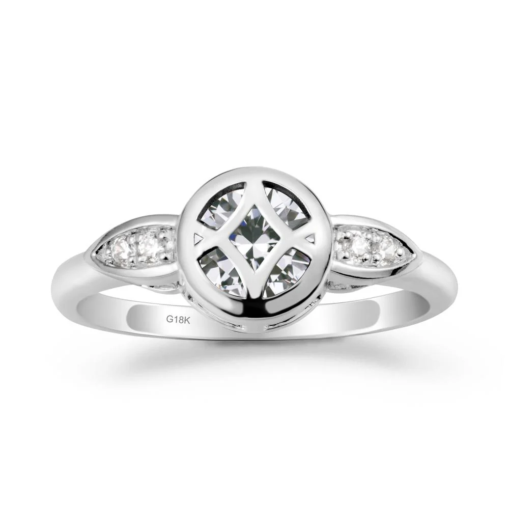 Celtic Knot Cubic Zirconia Engagement Ring - Image 5