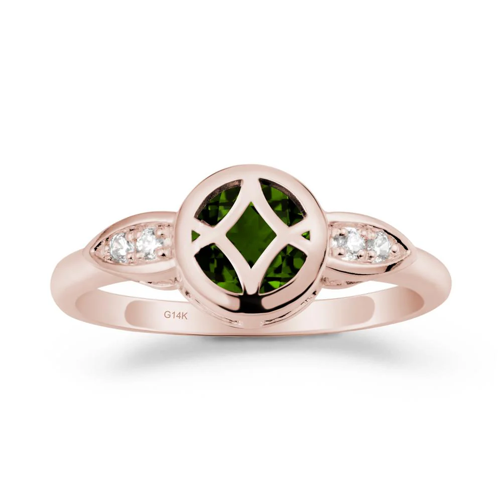 Celtic Knot Diopside Ring for Women - Image 2