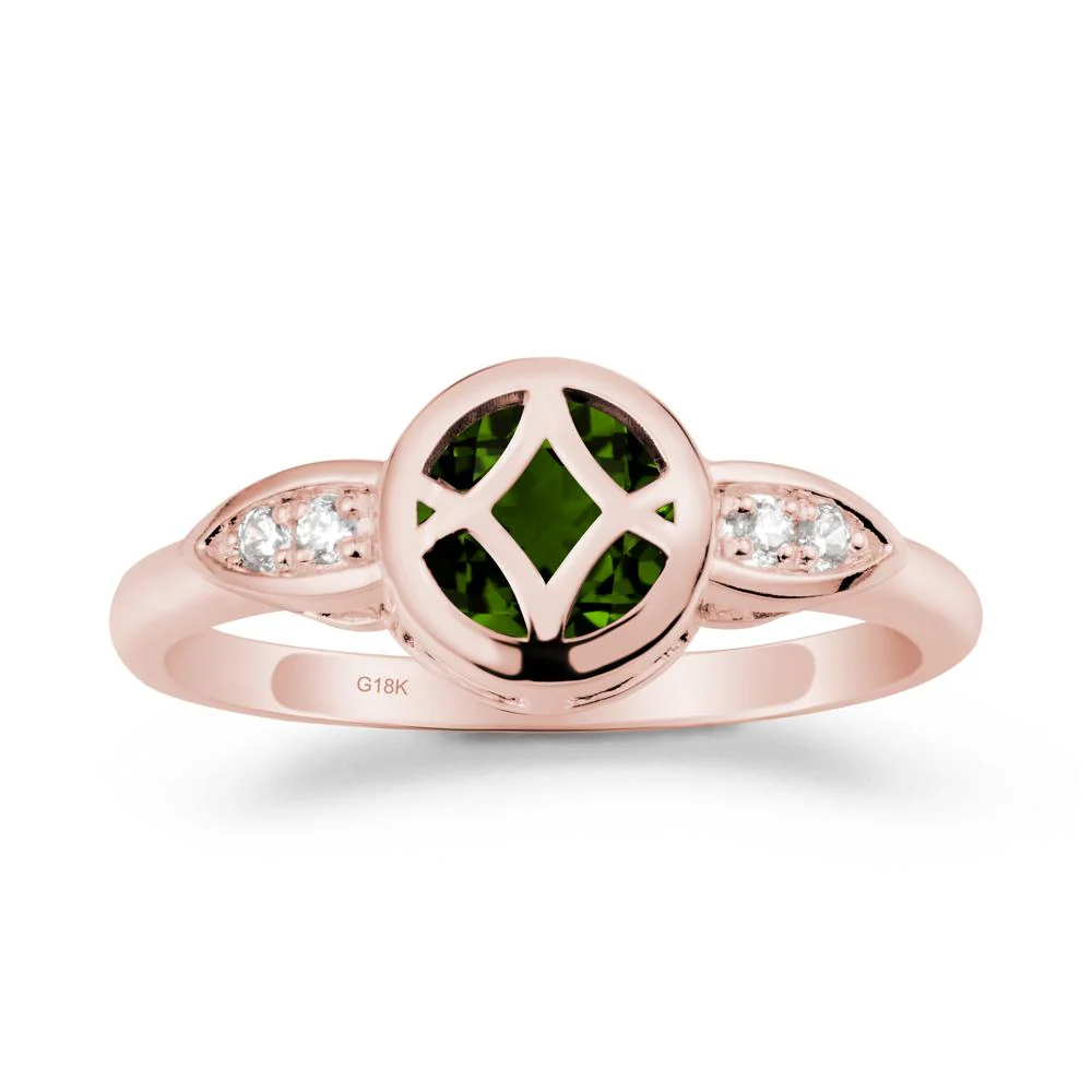 Celtic Knot Diopside Ring for Women - Image 4