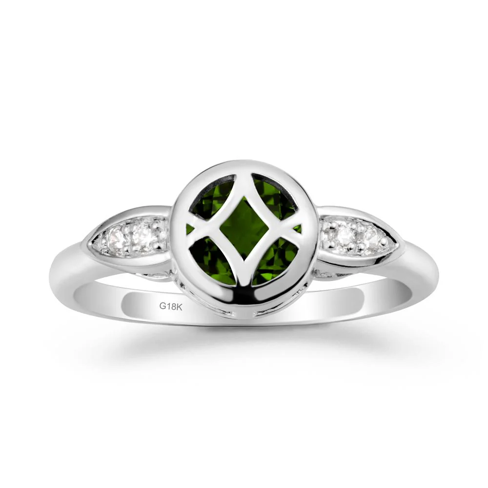 Celtic Knot Diopside Ring for Women - Image 5