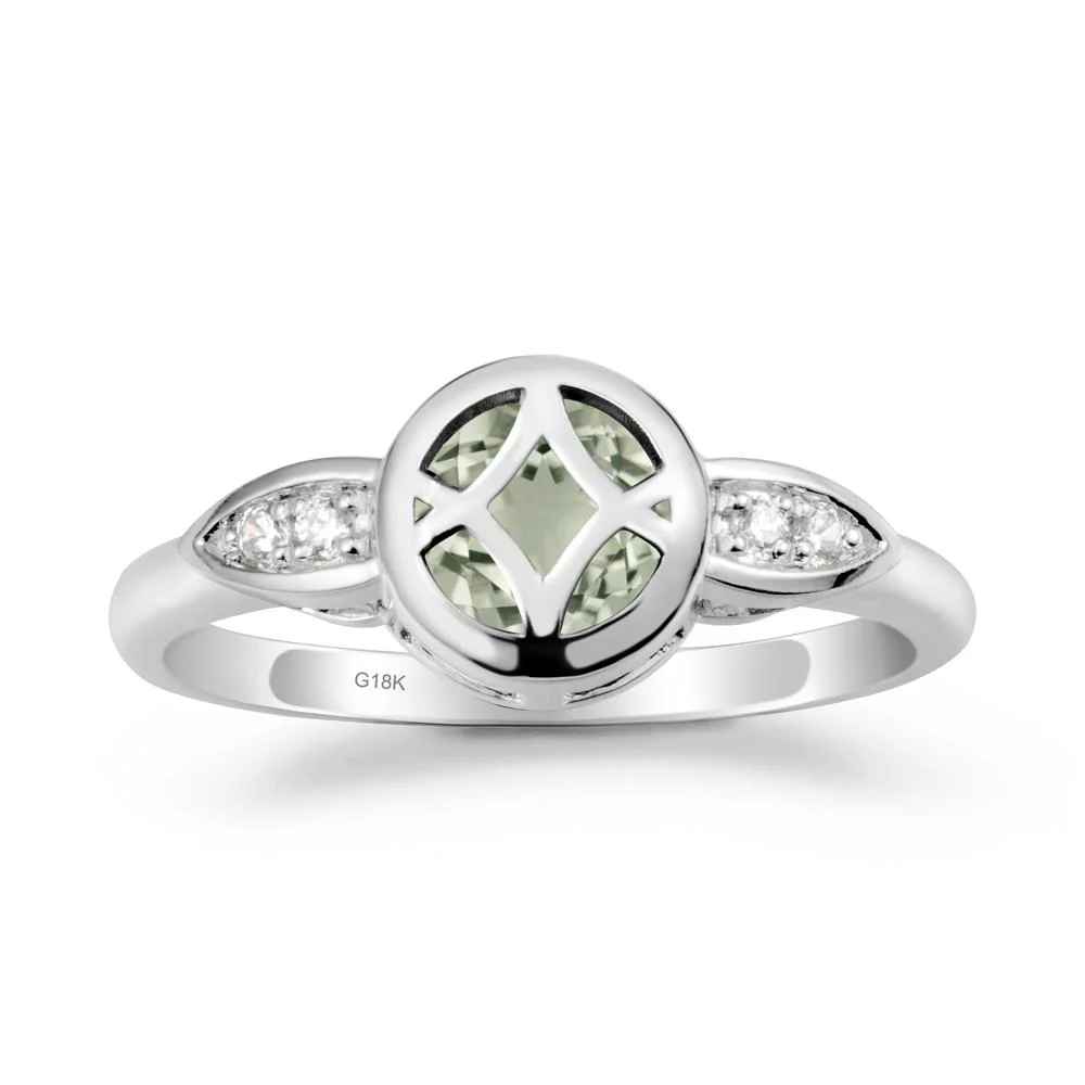Celtic Knot Green Amethyst Ring for Women - Image 6