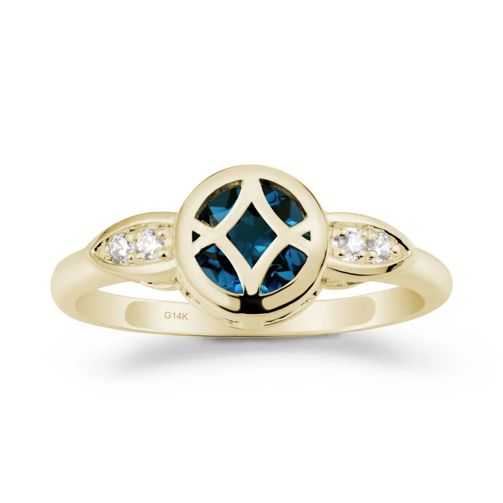 Celtic Knot London Blue Topaz Ring for Women - Image 4