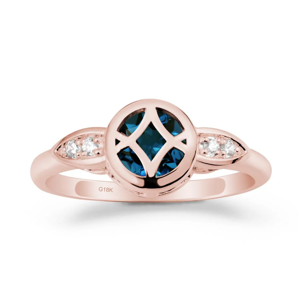 Celtic Knot London Blue Topaz Ring for Women - Image 5