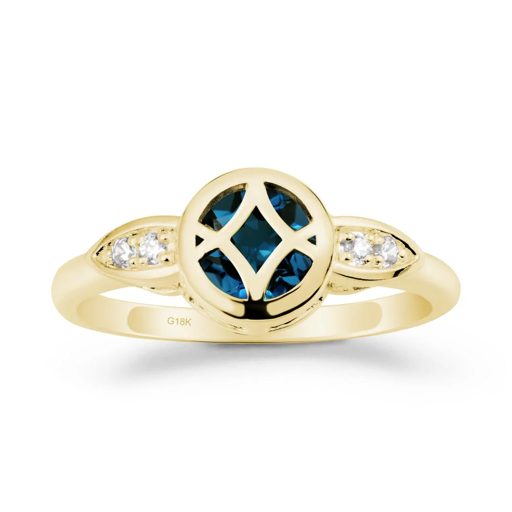 Celtic Knot London Blue Topaz Ring for Women - Image 7