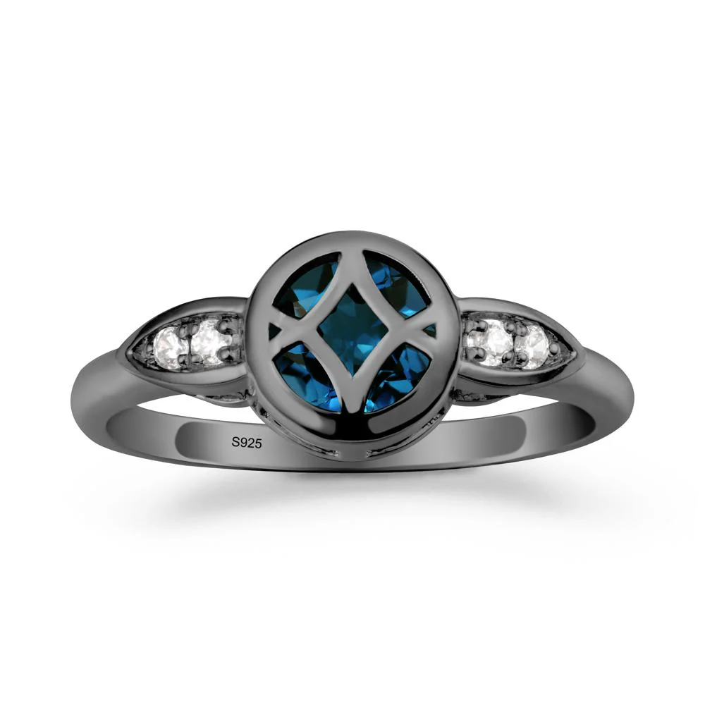 Celtic Knot London Blue Topaz Ring for Women - Image 8
