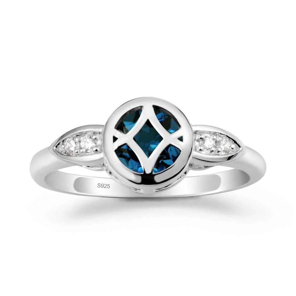 Celtic Knot London Blue Topaz Ring for Women - Image 9