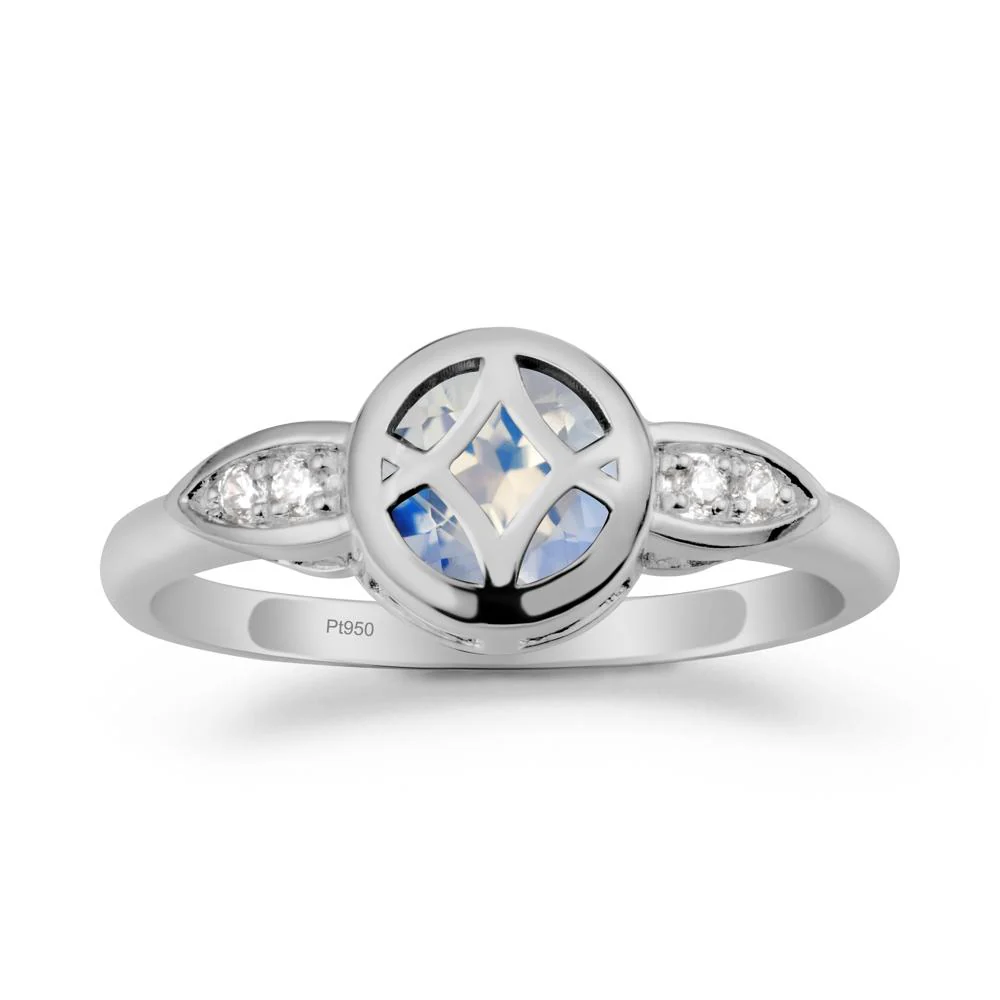 Celtic Knot Moonstone Engagement Ring