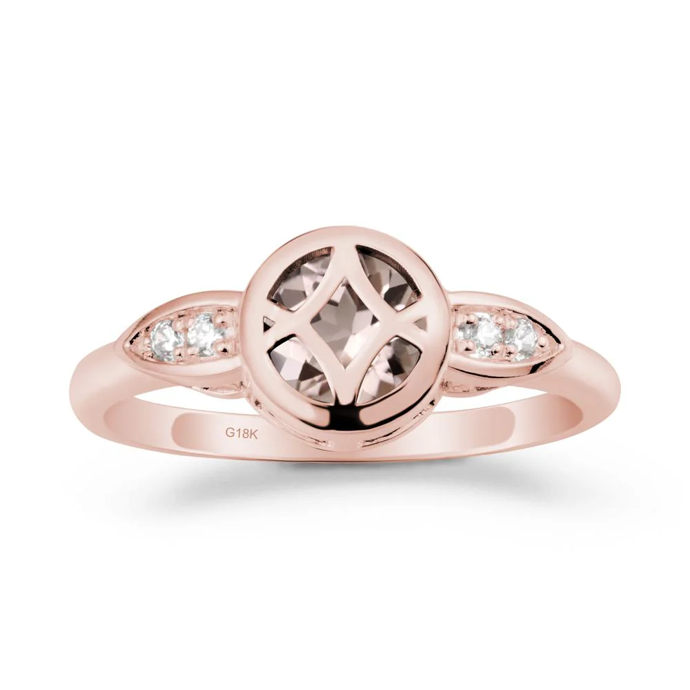 Celtic Knot Morganite Ring for Women - Image 5
