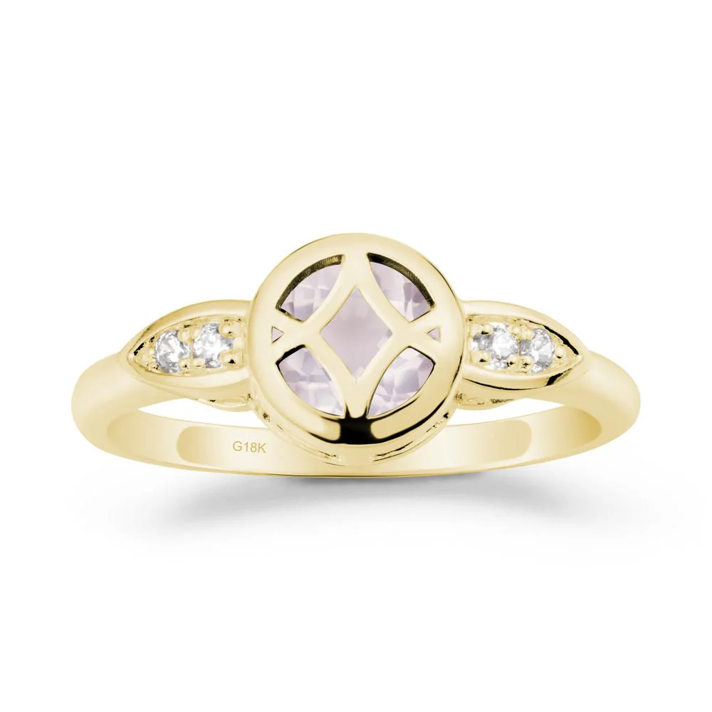 Celtic Knot Rose Quartz Ring for Women - Image 6