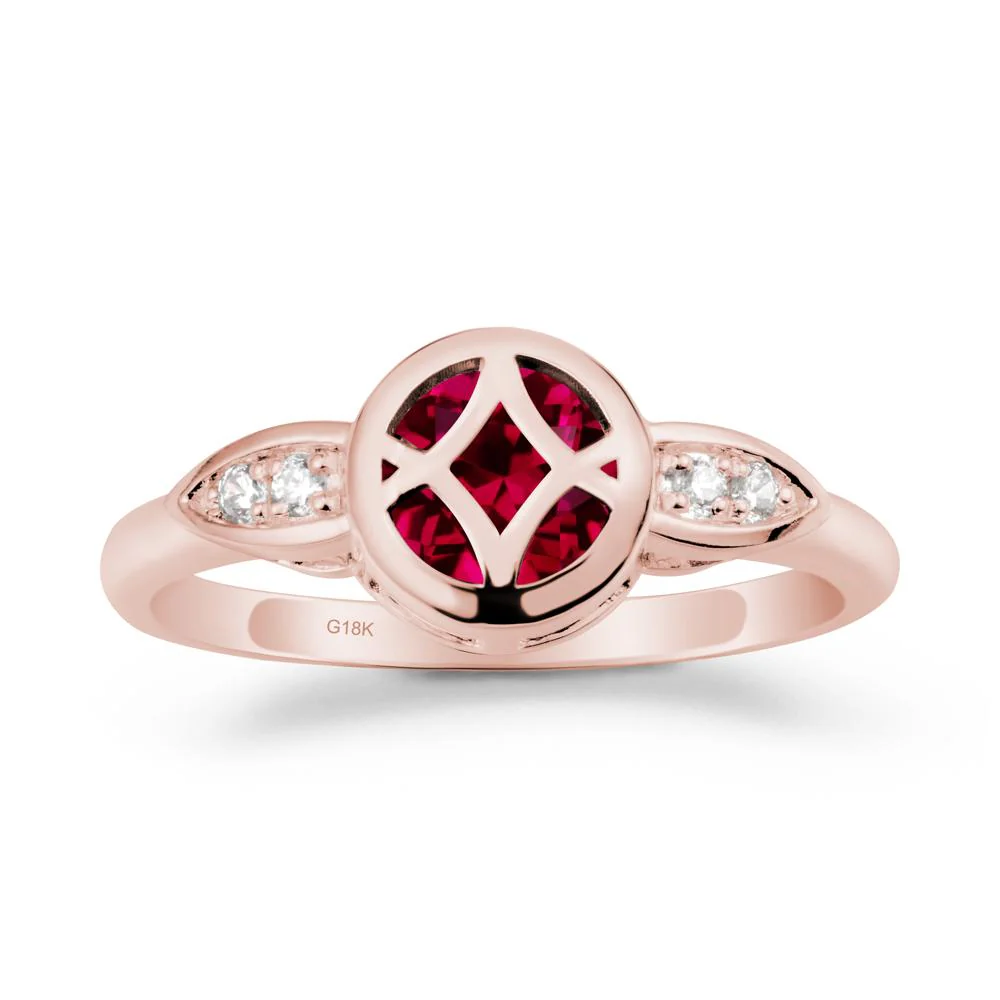 Celtic Knot Ruby Ring for Women - Image 5