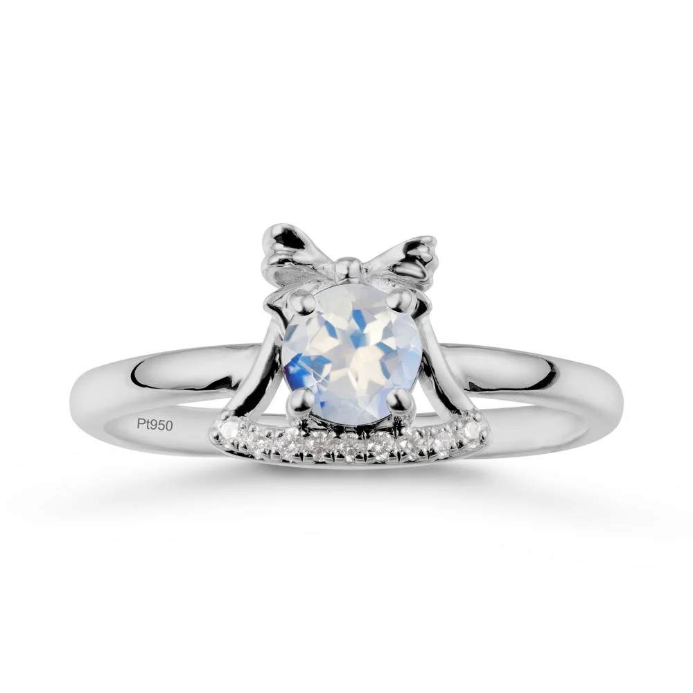 Christmas Moonstone Ring with Jingle Bells Design - Image 9