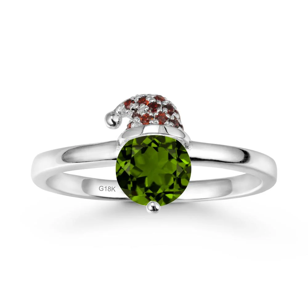 Christmas Santa Claus Hat Diopside Ring - Image 5