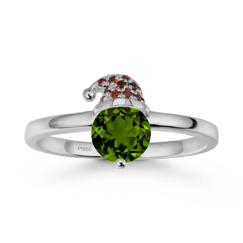 Christmas Santa Claus Hat Diopside Ring - Image 8