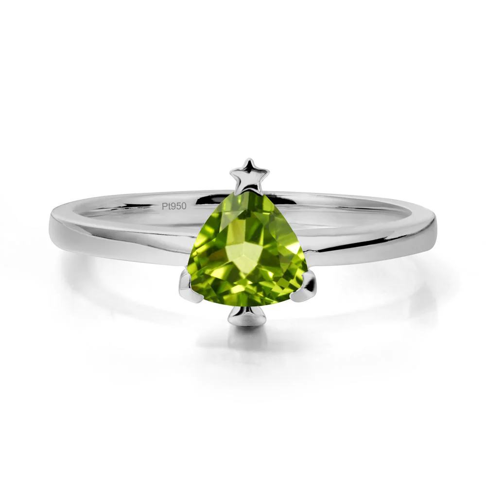 Christmas Tree Inspired Solitaire Peridot Ring - Image 8
