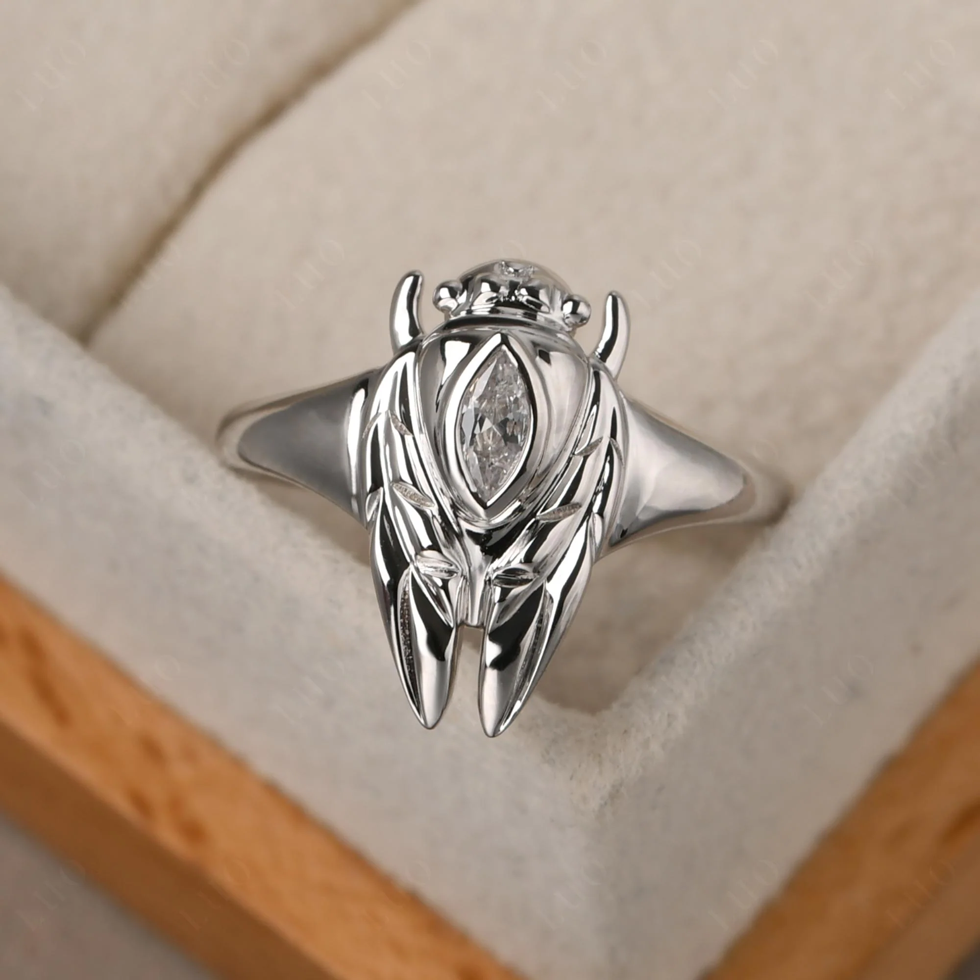 Cubic Zirconia Cicada Ring - Image 11