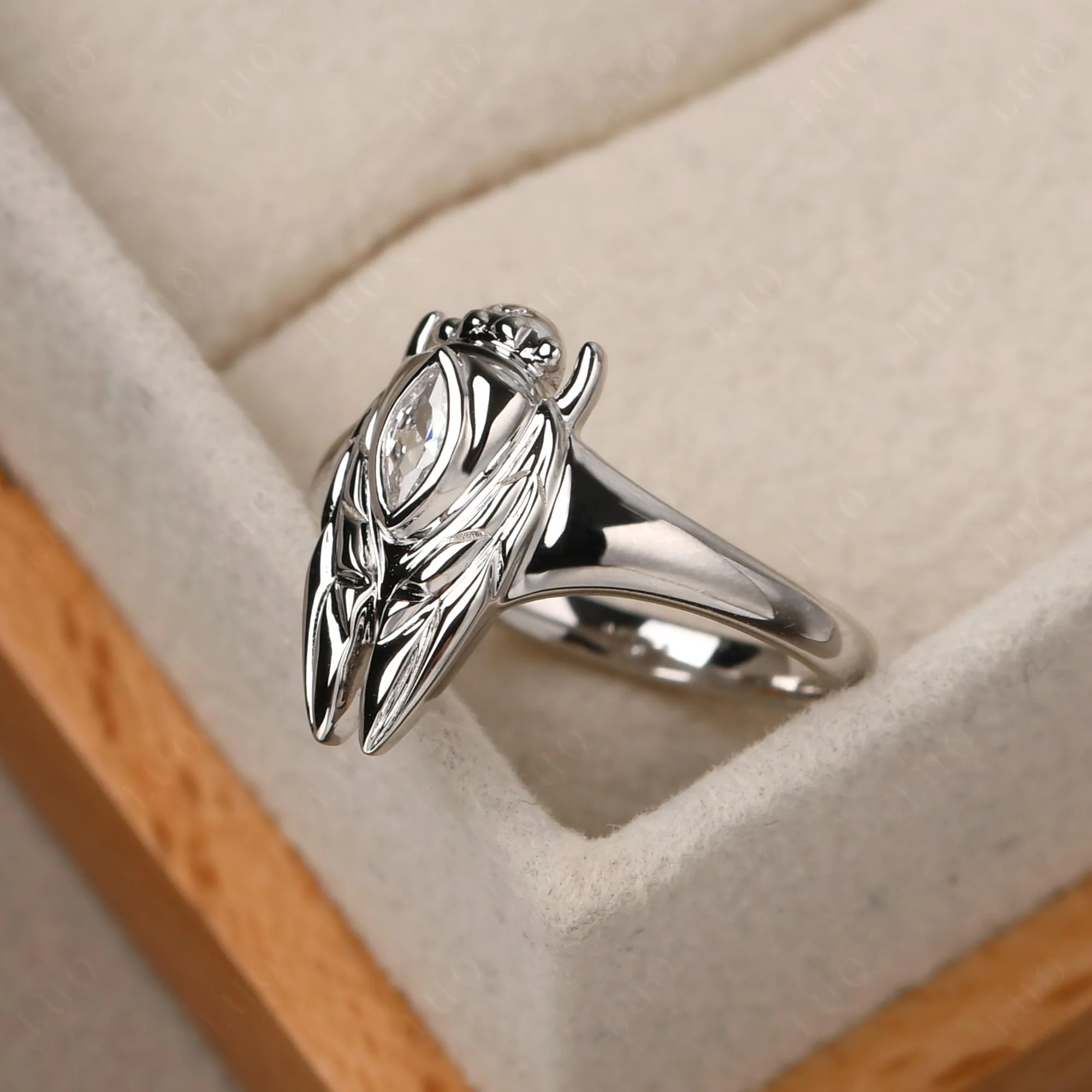 Cubic Zirconia Cicada Ring - Image 12