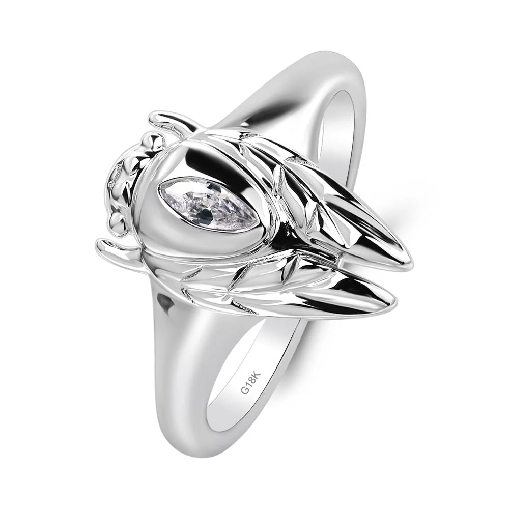 Cubic Zirconia Cicada Ring - Image 7
