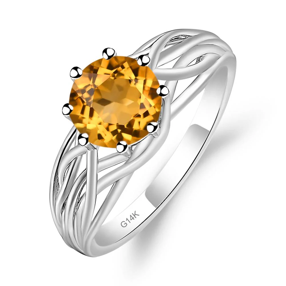 Citrine Intertwined Ring - Image 3